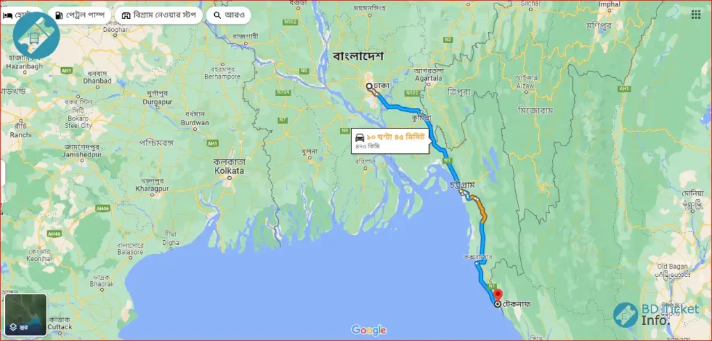 Other Information of Dhaka to Teknaf Bus Route